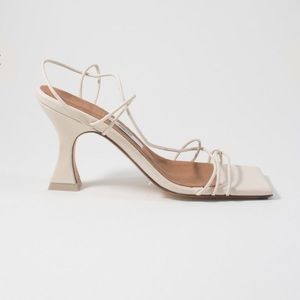 miista womens sally crab leather slip on kitten heels in ivory